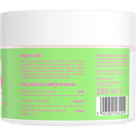 Hair Cycling by ONLYBIO Odżywienie 15minutowa kuracja intensywnie odżywcza maska do włosów 280ml