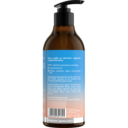Hand in Balance by ONLYBIO Mydło do rąk kokos 400ml