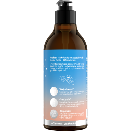 Hand in Balance by ONLYBIO Mydło do rąk kokos 400ml
