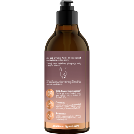 Body in Balance by ONLYBIO Żel pod prysznic Migdał 400ml