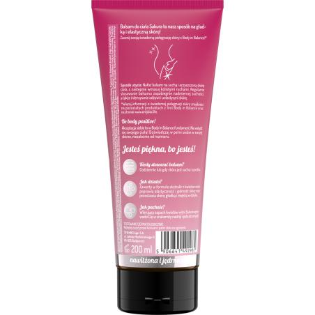 Body in Balance by ONLYBIO Balsam do ciała Sakura kwiat wiśni 200 ml