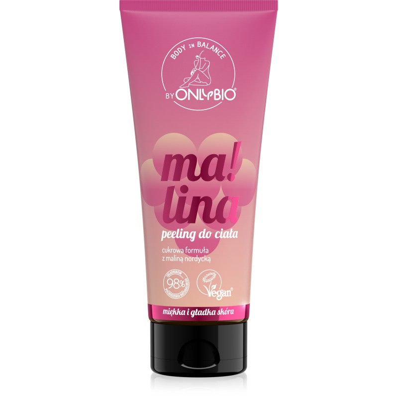 Body in Balance by ONLYBIO Peeling do ciała Malina 200 ml