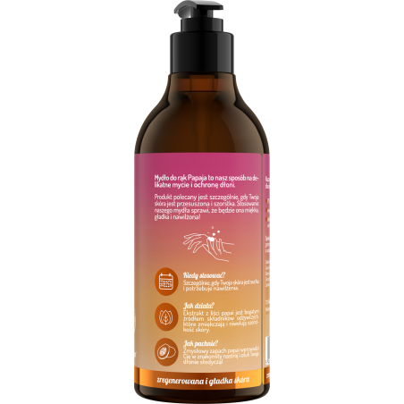 Body in Balance by ONLYBIO Mydło do rąk Papaja 400 ml