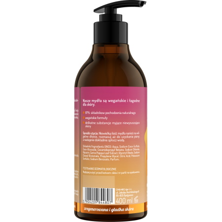 Body in Balance by ONLYBIO Mydło do rąk Papaja 400 ml