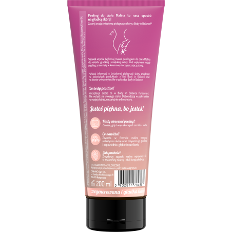 Body in Balance by ONLYBIO Peeling do ciała Malina 200 ml