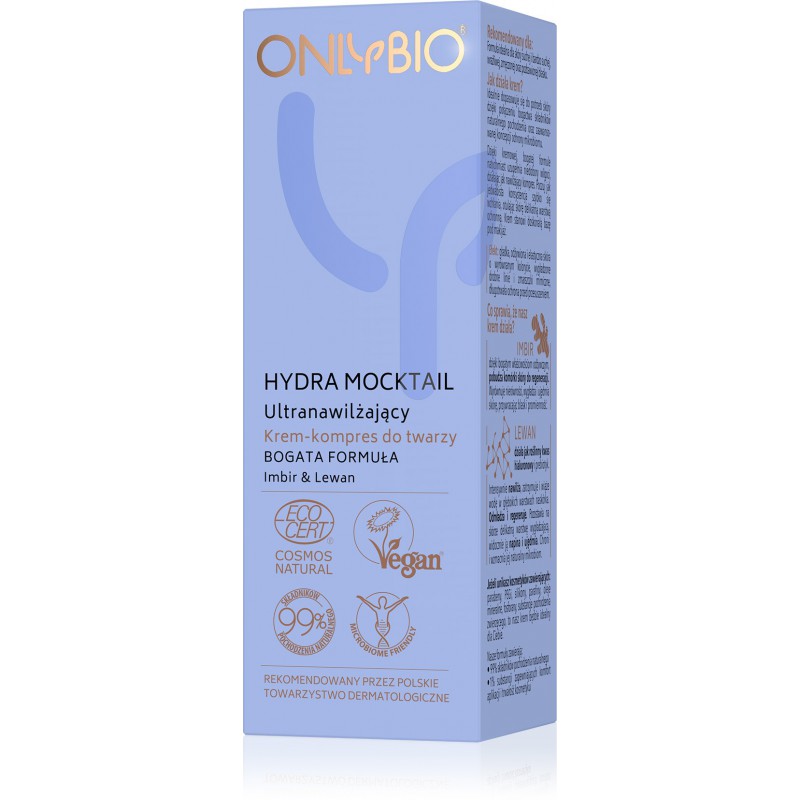 ONLYBIO Hydra Mocktail Krem kompres ultranawilżający 50 ml