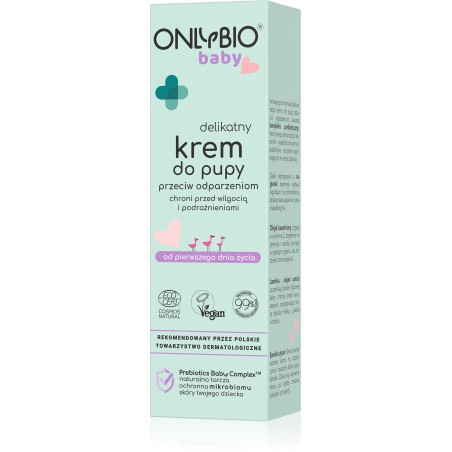ONLYBIO Baby Delikatny krem do pupy przeciw odparzeniom 50 ml
